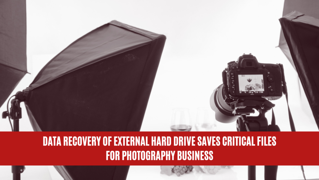 Data Recovery of External Hard Drive Saves Critical Files for Photography Business