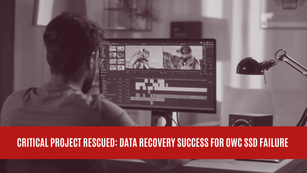 Critical Project Rescued: Data Recovery Success for OWC SSD Failure