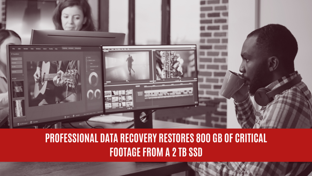 Professional Data Recovery Restores 800 GB of Critical Footage from a 2 TB SSD Professional Data Recovery Restores 800 GB of Critical Footage from a 2 TB SSD