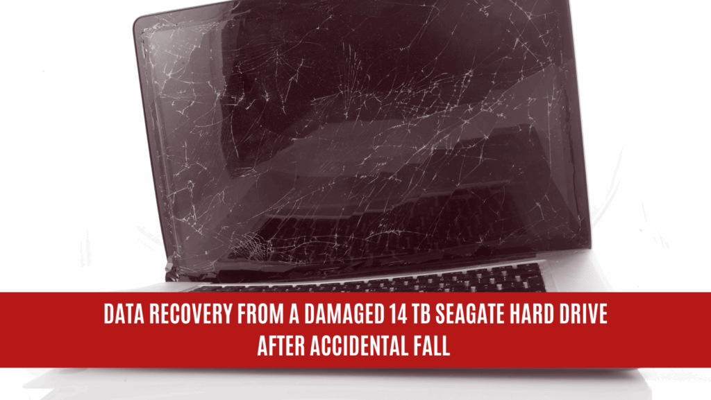 Data Recovery from a Damaged 14 TB Seagate Hard Drive After Accidental Fall