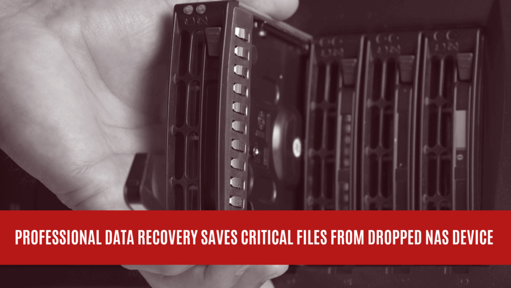 Professional Data Recovery Saves Critical Files from Dropped NAS Device