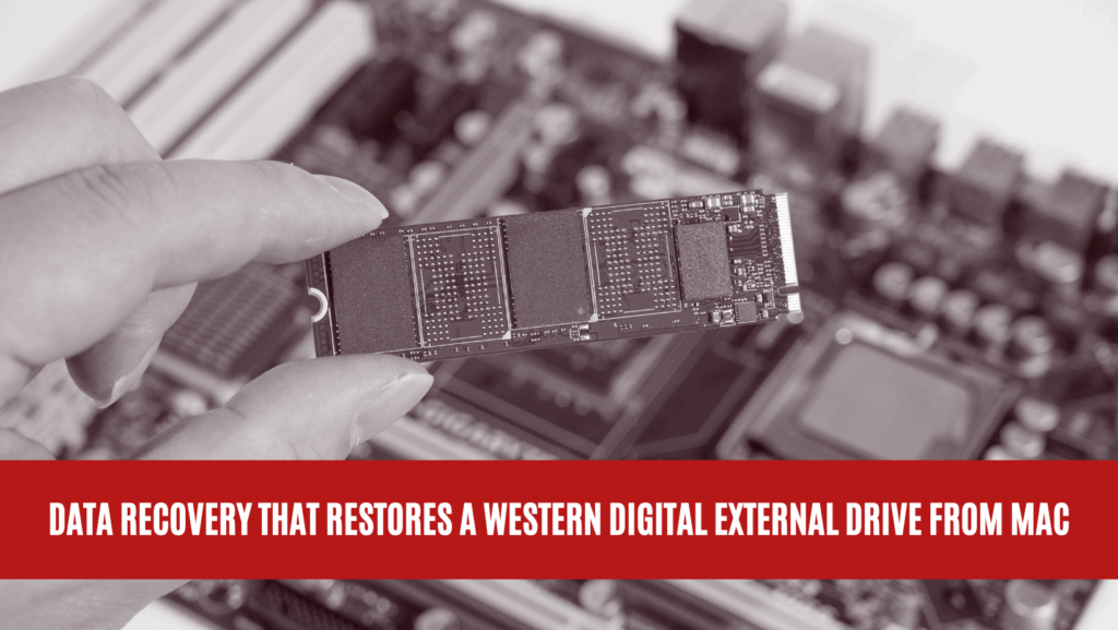 Data Recovery that Restores a Western Digital External Drive from Mac